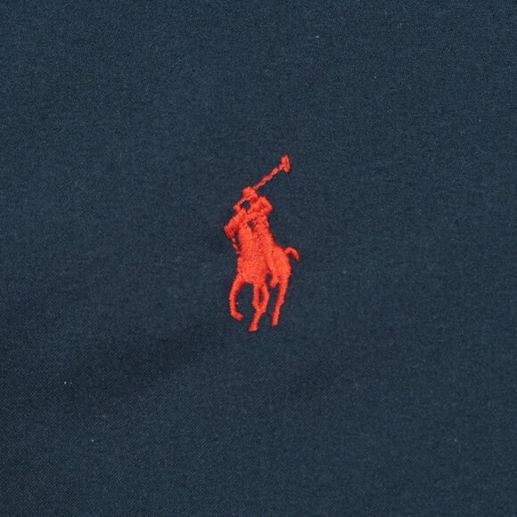 Vintage Polo Ralph Lauren Windbreaker Mens L Blue 1/4 Zip Shell Mesh Lined - Picture 4 of 6